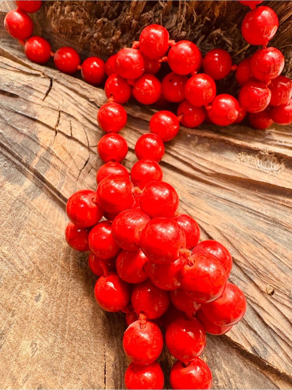 Bold Red Beaded Necklace!